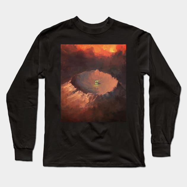 The Dark Portal in Blasted Lands Long Sleeve T-Shirt by Macroart